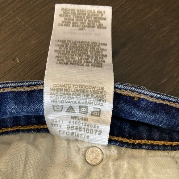 Womens Signature Levis AT Waist Bootcut Jeans Blue 14M - Picture 7 of 7